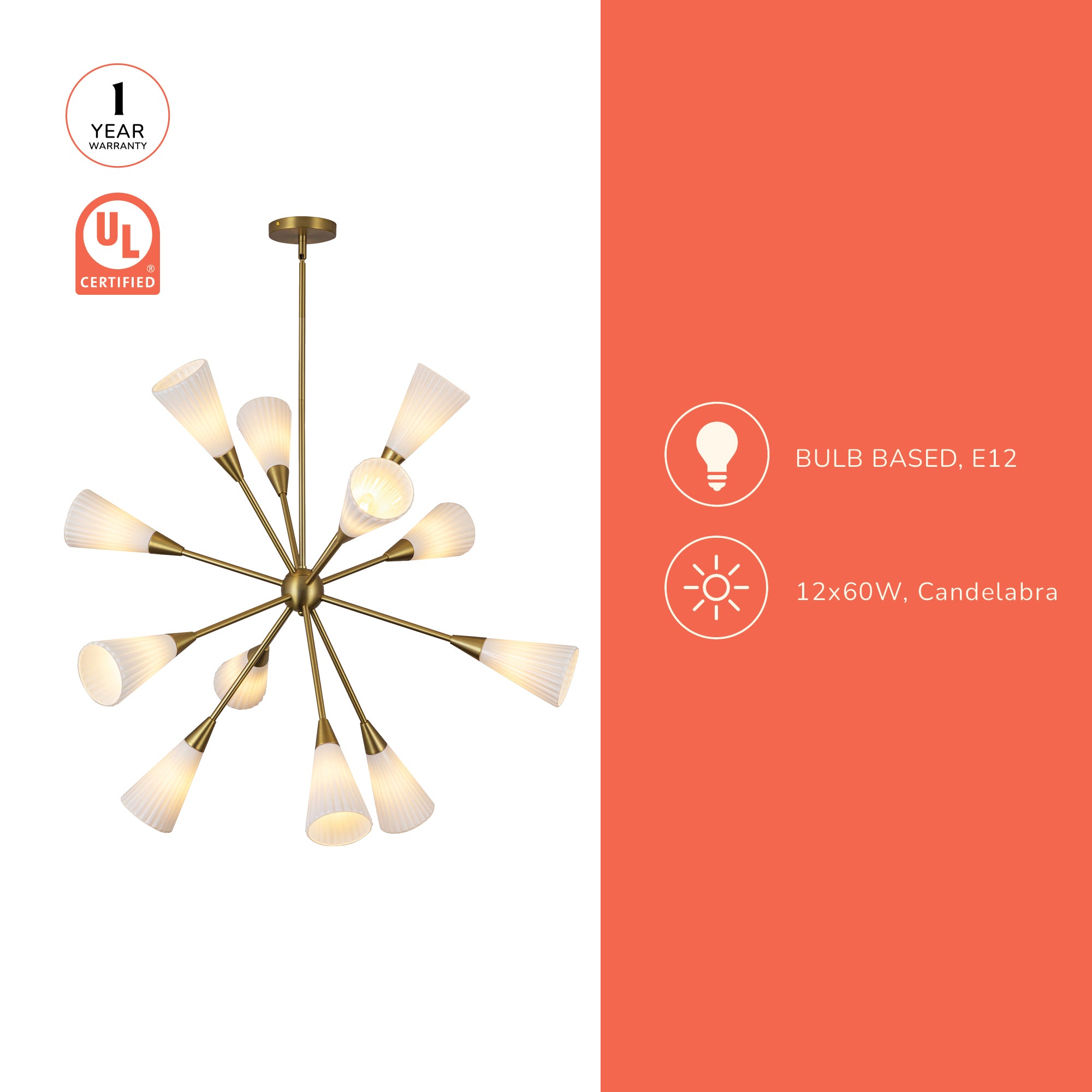Cosmo 39-in Chandelier – Kuzco Lighting