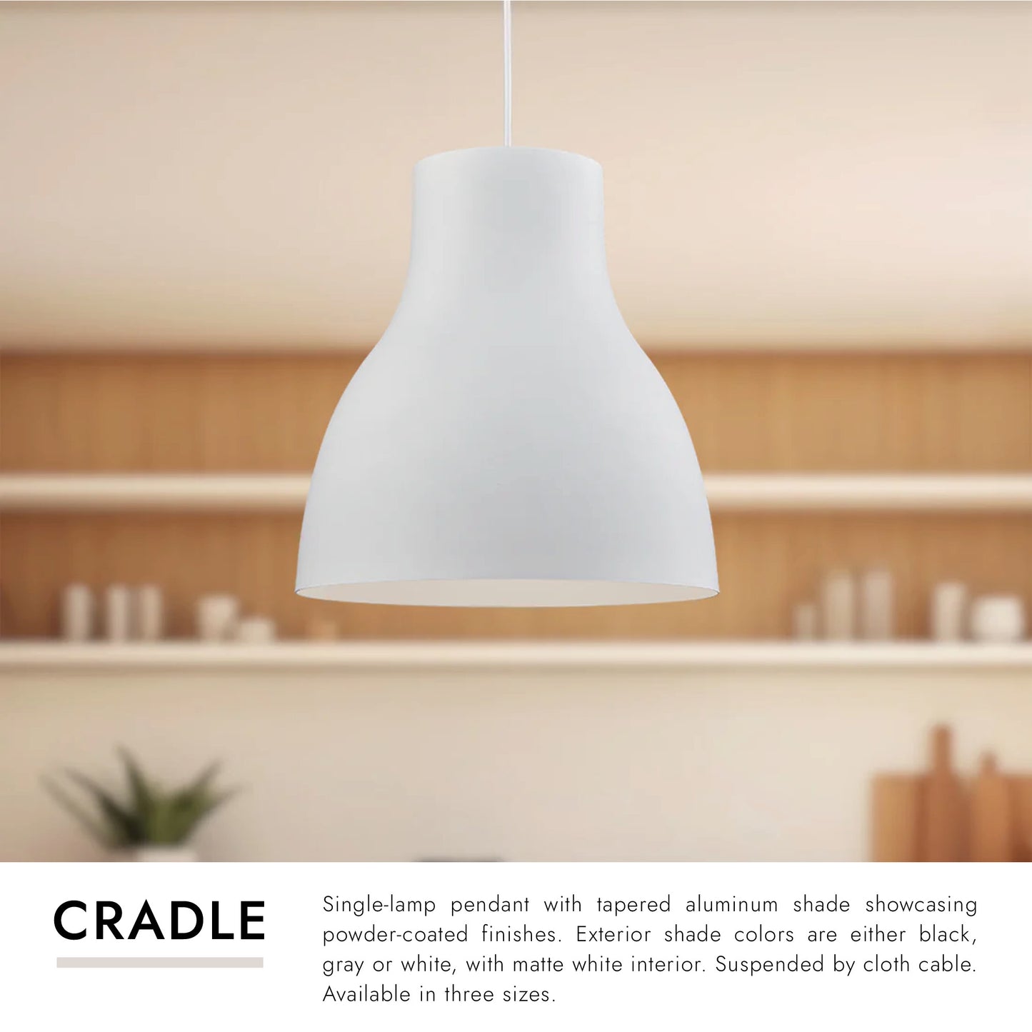 Cradle 16-in Pendant