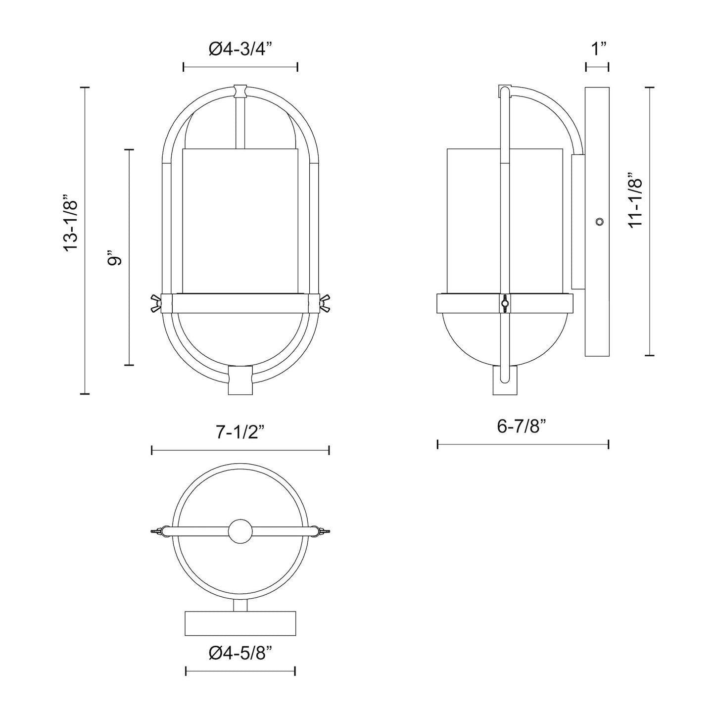 Cyrus 7-in Wall/Vanity Light