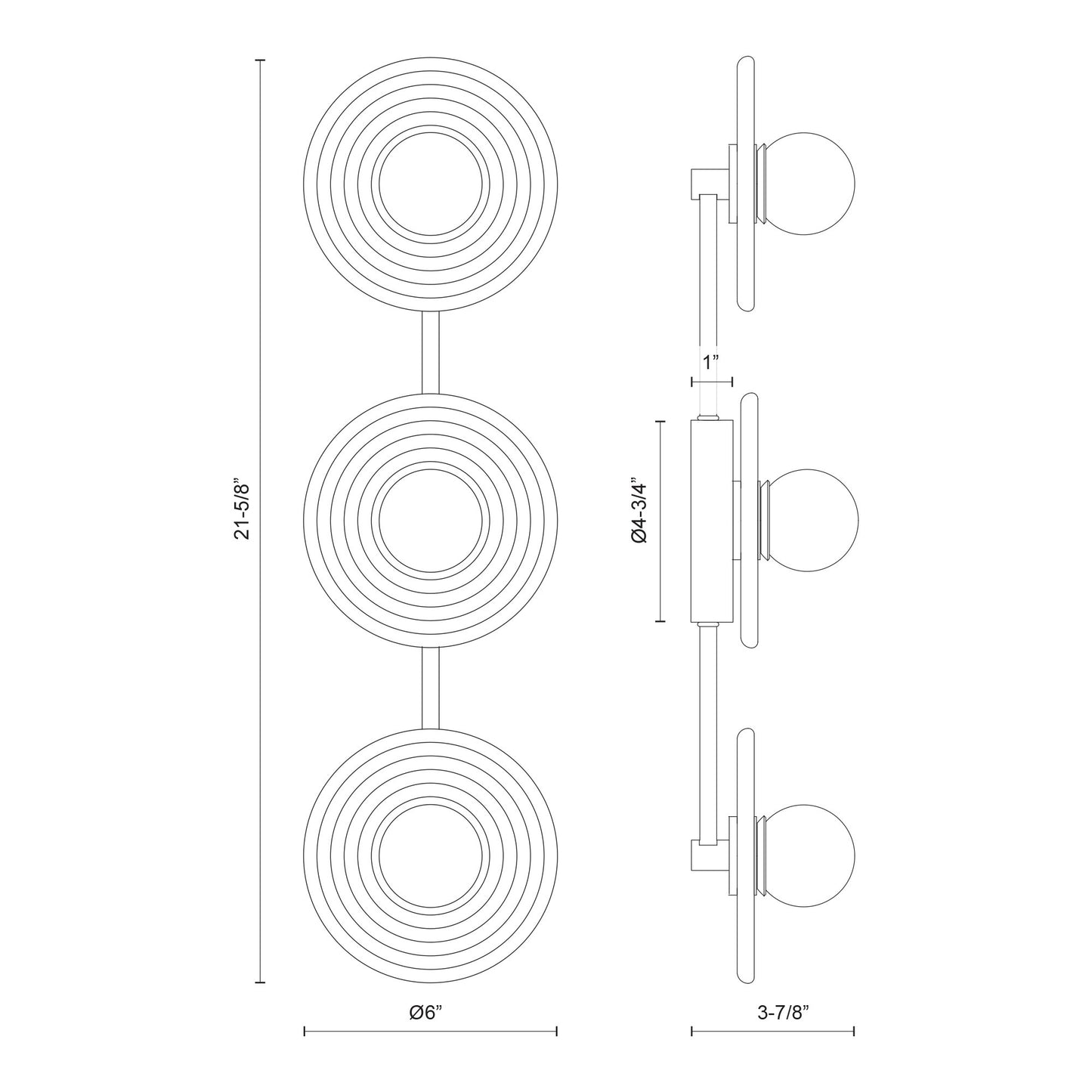 Dahlia 22-in Wall/Vanity Light