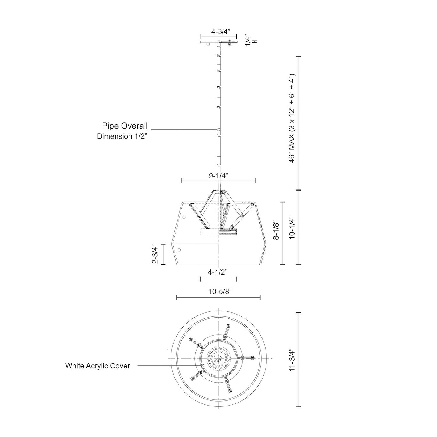 Deco 12-in Pendant