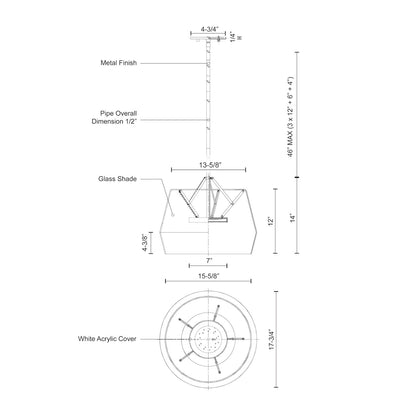 Deco 18-in Pendant