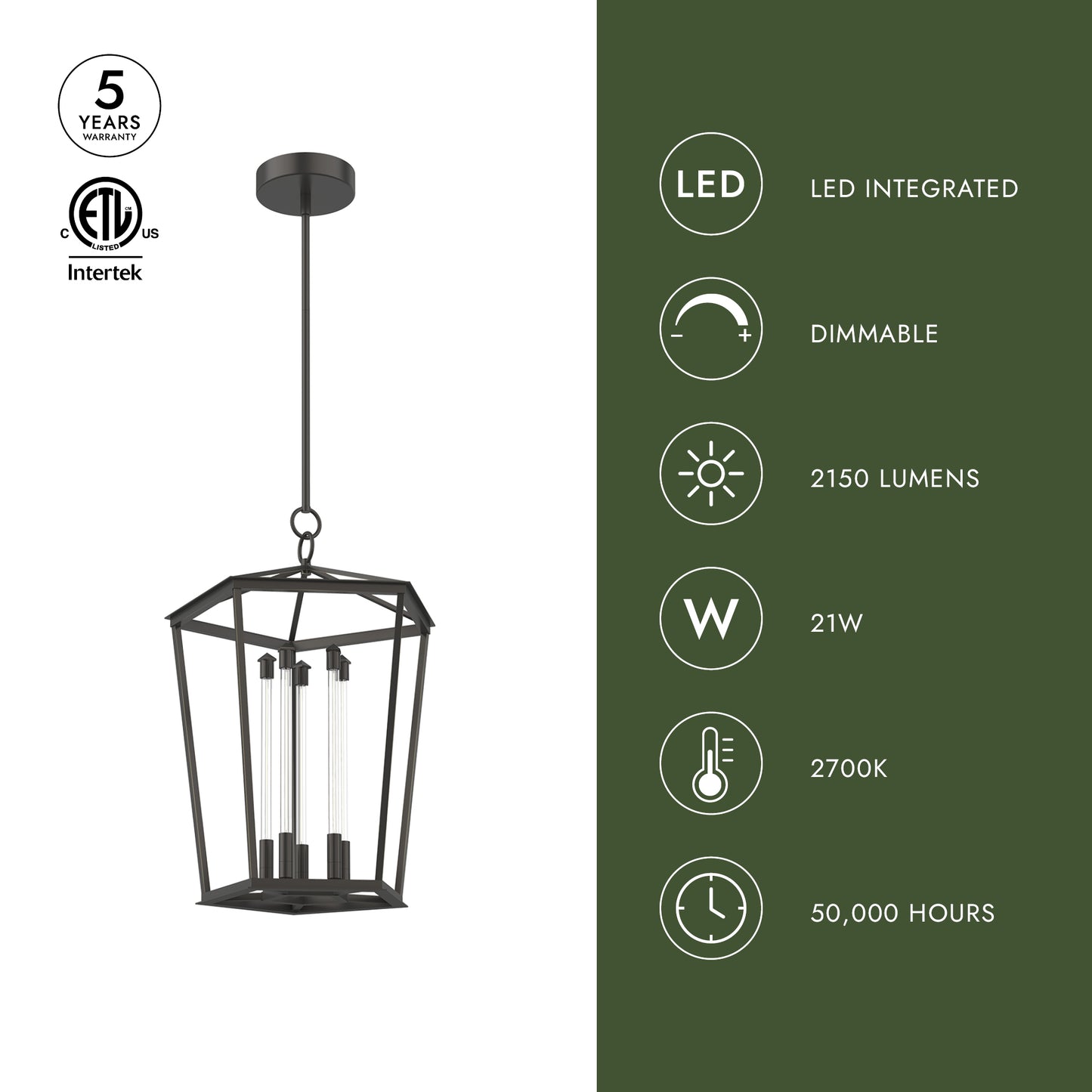 Delphine 22-in Pendant