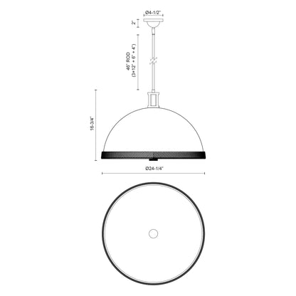 Doral 24-in Pendant