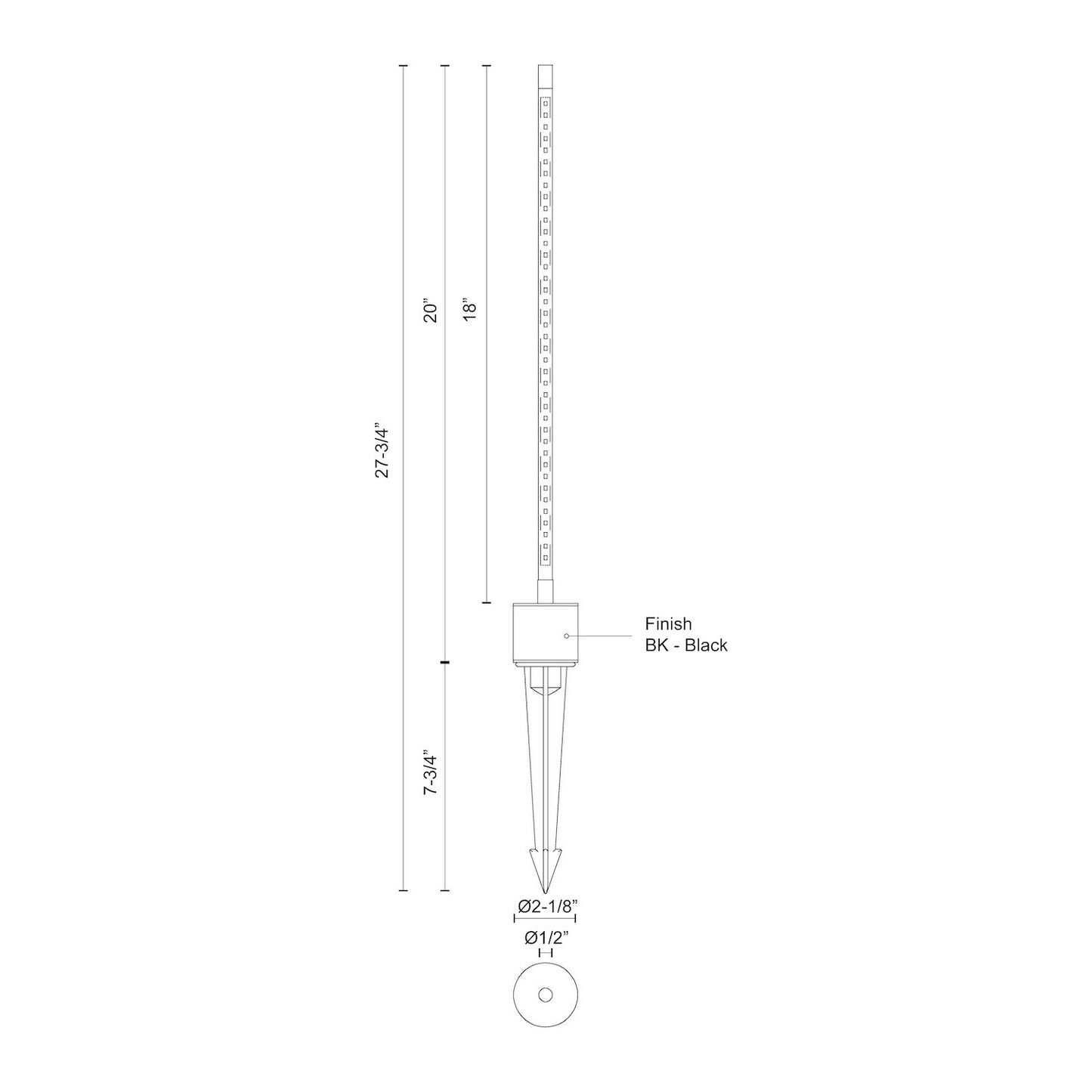 Dorian 18-in Exterior Low Voltage Landscape