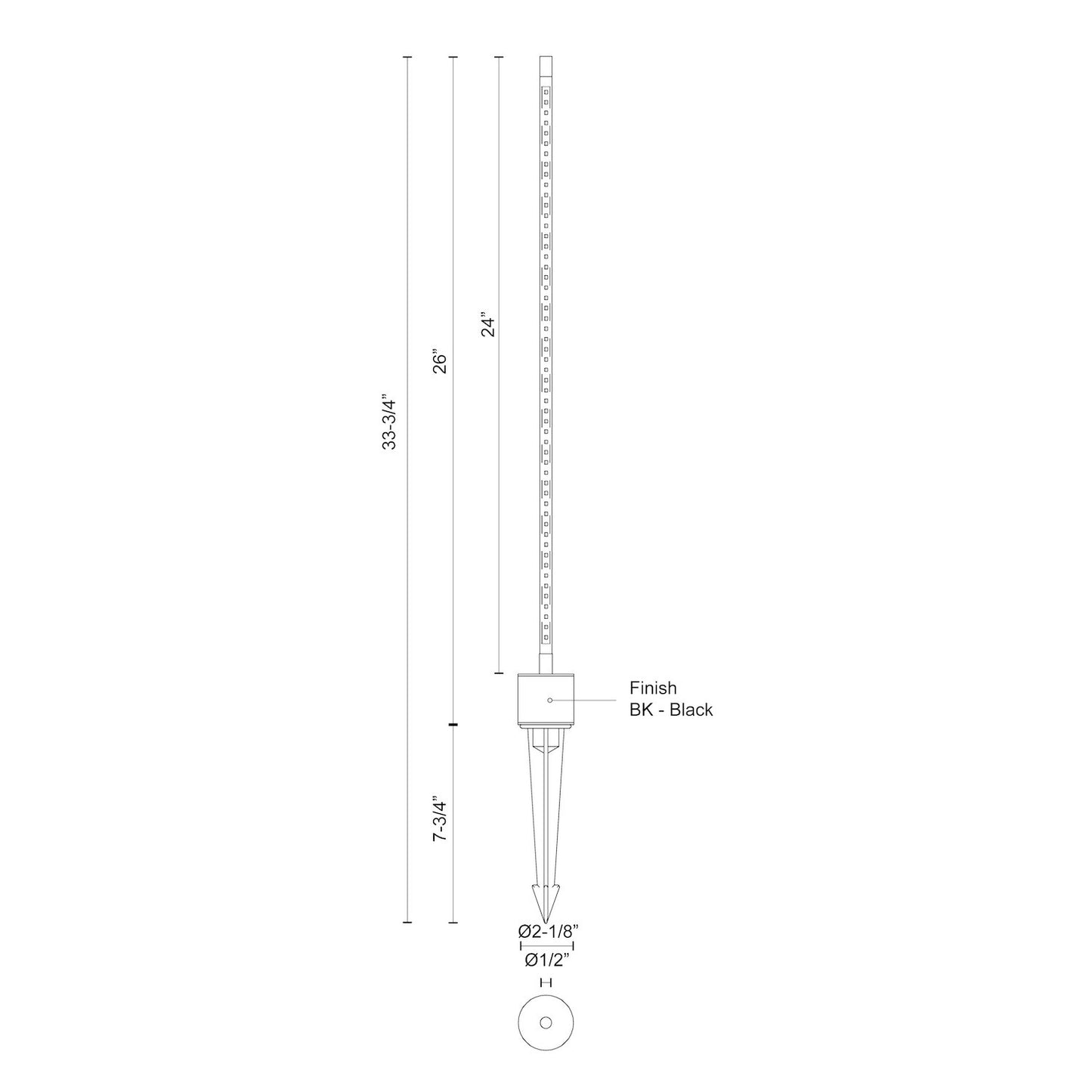 Dorian 24-in Exterior Low Voltage Landscape