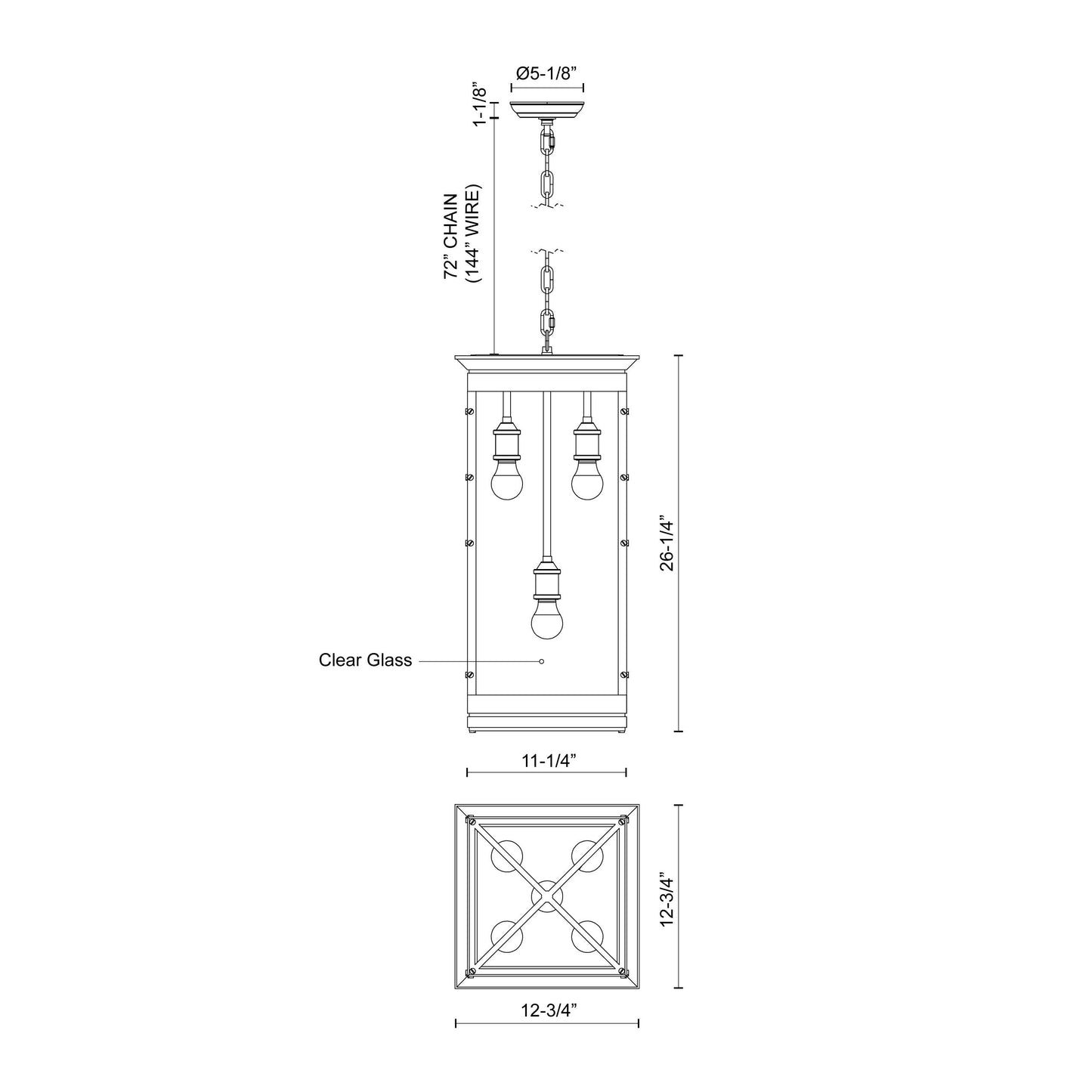 Douglas 26-in Pendant