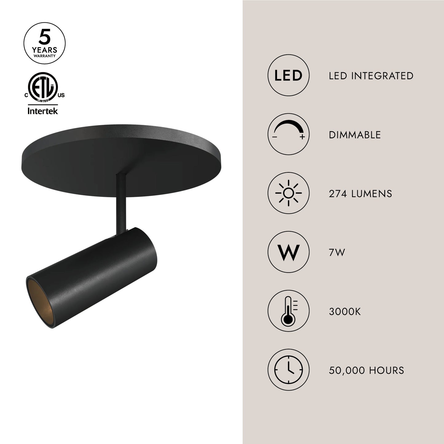 Downey 2-in Semi-Flush Mount