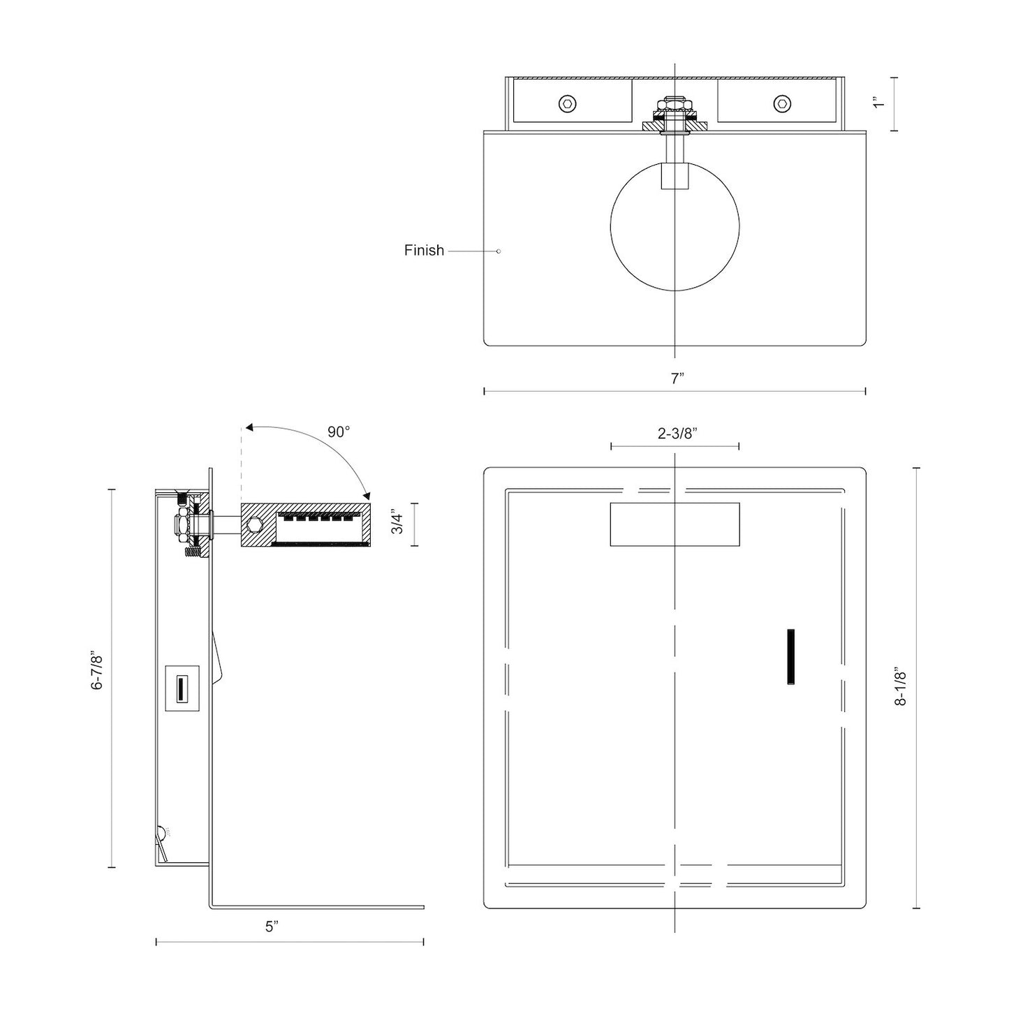 Dresden 7-in Wall Sconce