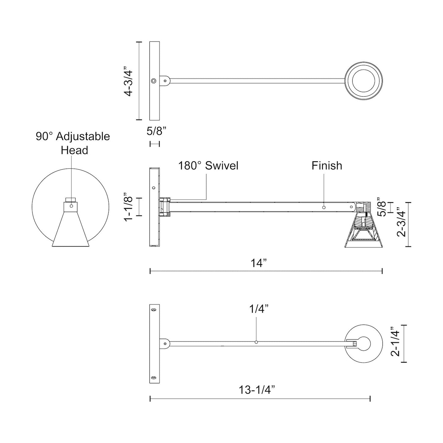 Dune 14-in Wall Sconce