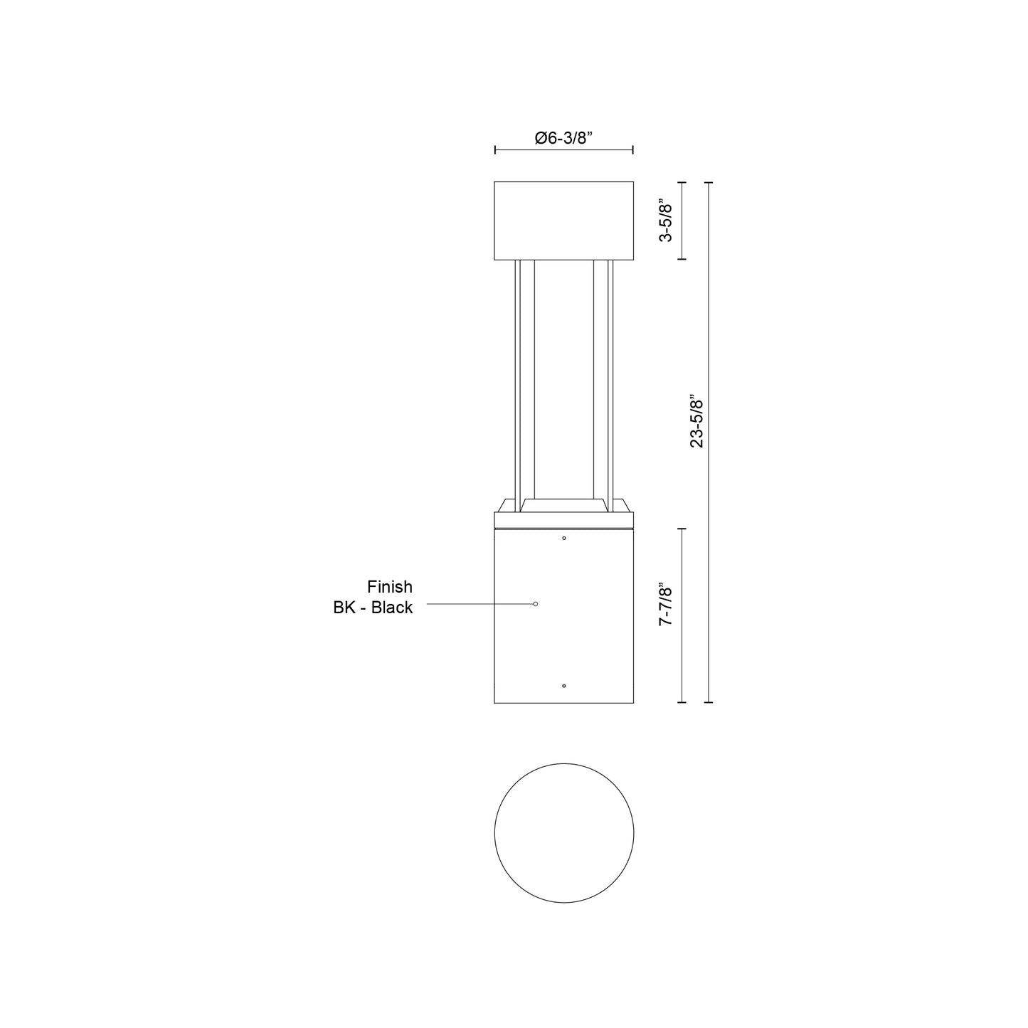 Knox 24-in Exterior Bollard