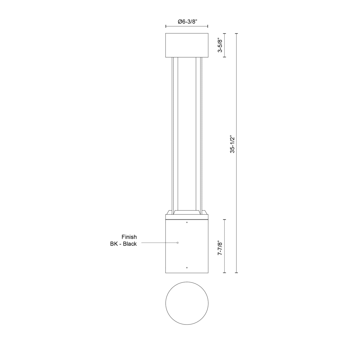 Knox 36-in Exterior Bollard