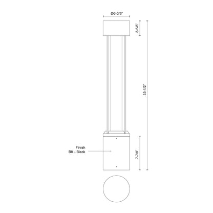 Knox 36-in Exterior Bollard