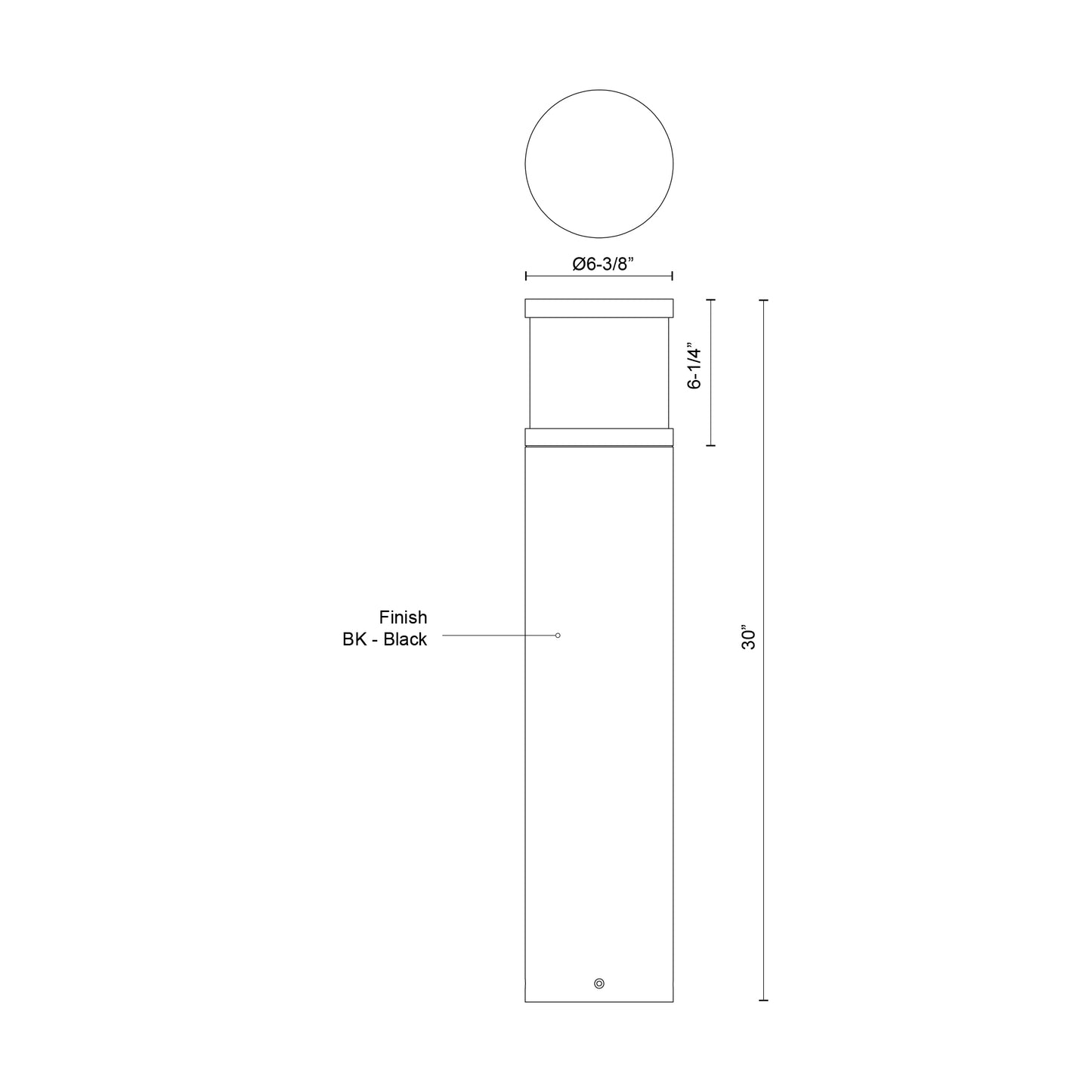 Chadworth 30-in Exterior Bollard