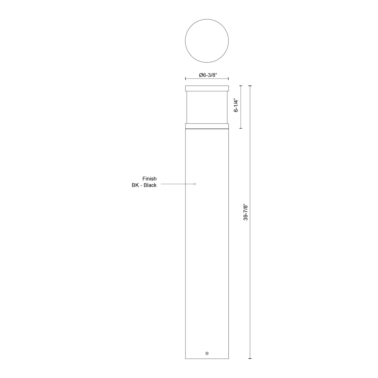 Chadworth 40-in Exterior Bollard