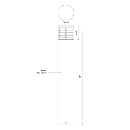 Blaine 37-in Exterior Bollard