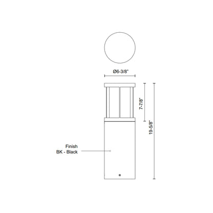 Alden 20-in Exterior Bollard