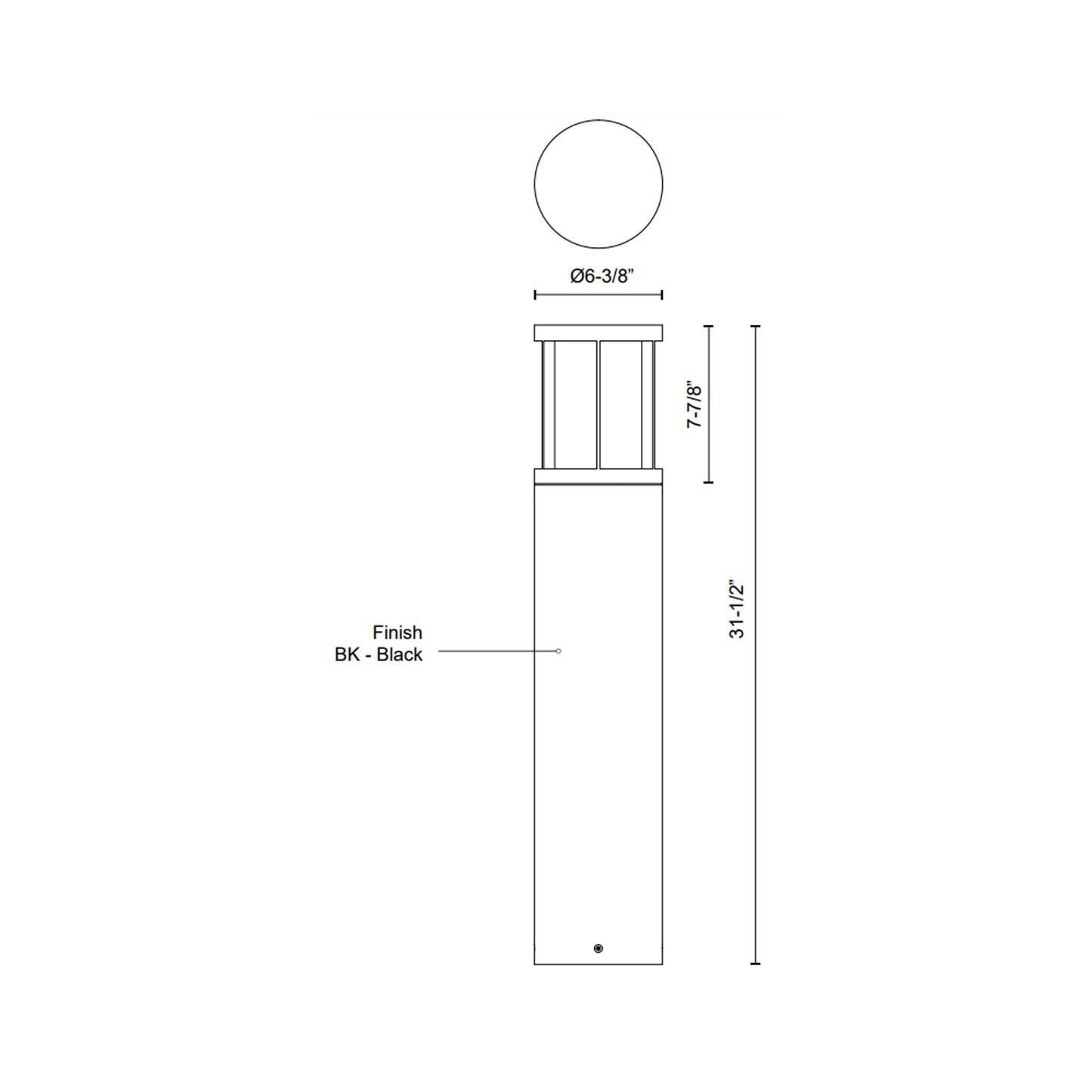 Alden 31-in Exterior Bollard