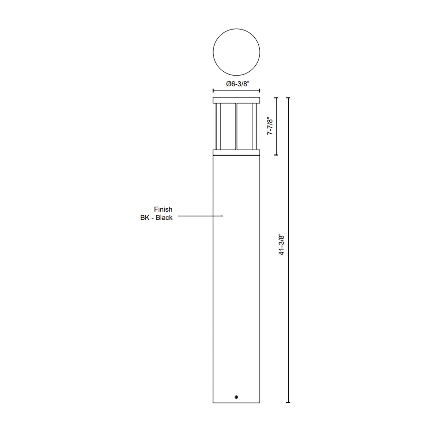 Alden 41-in Exterior Bollard