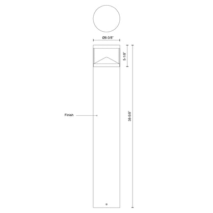 Dover 39-in Exterior Bollard