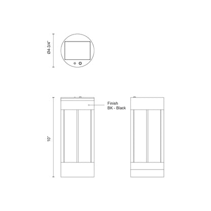 Suara 10-in Exterior Portable Lamp