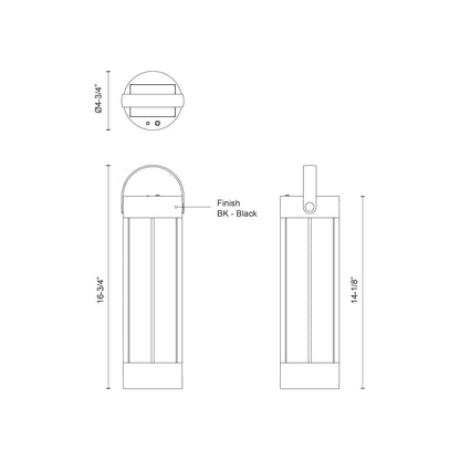 Suara 14-in Exterior Portable Lamp