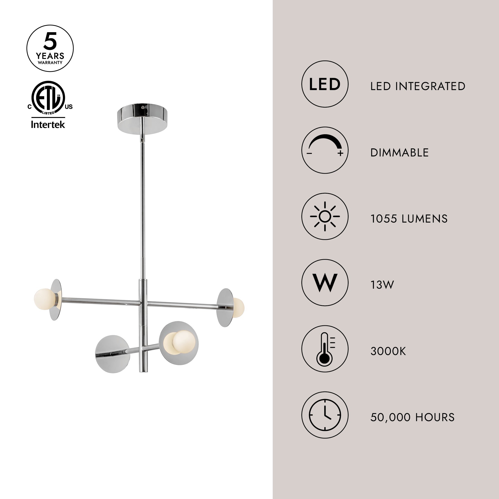 Elixir 22-in Chandelier – Kuzco Lighting