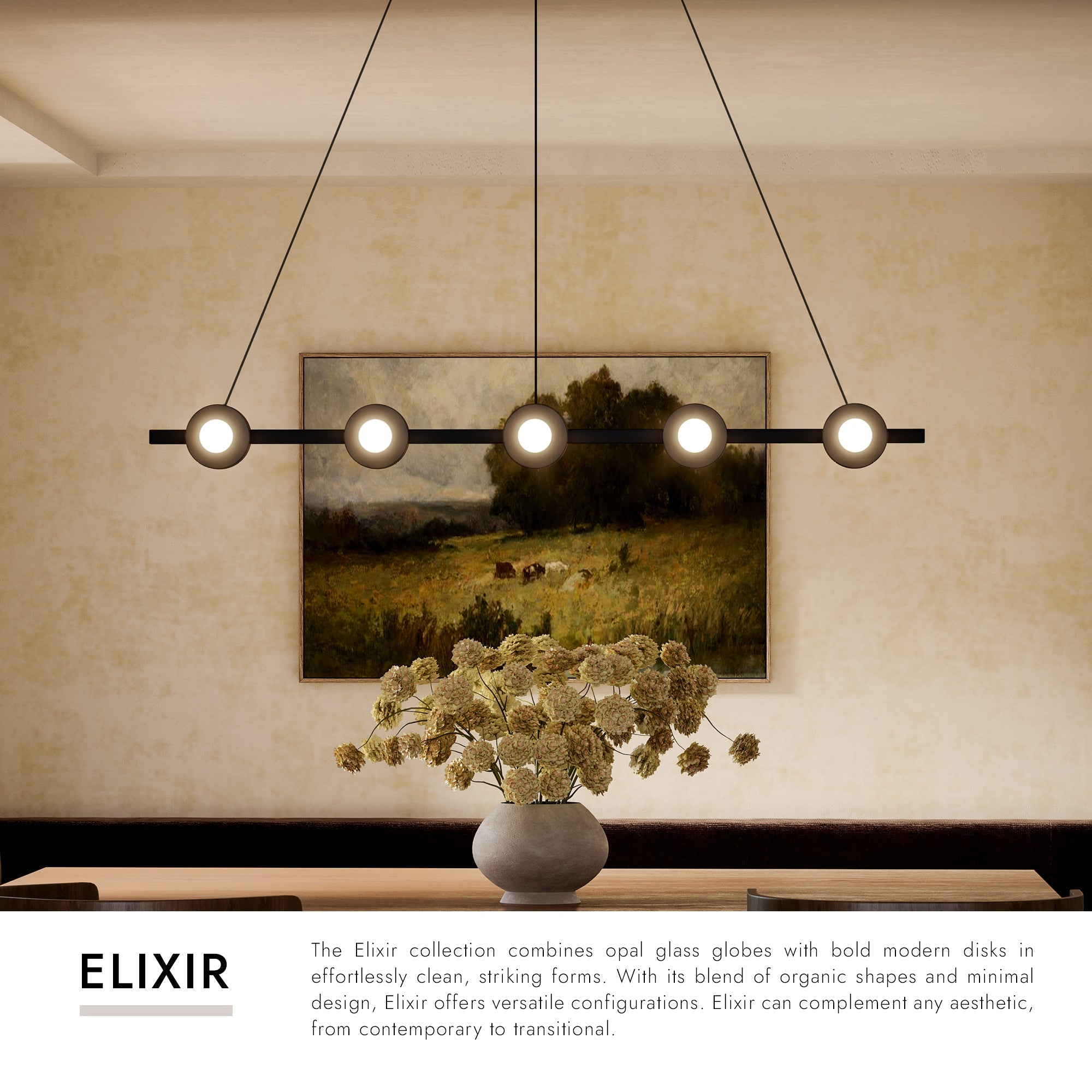 Elixir 48-in Linear Pendant – Kuzco Lighting