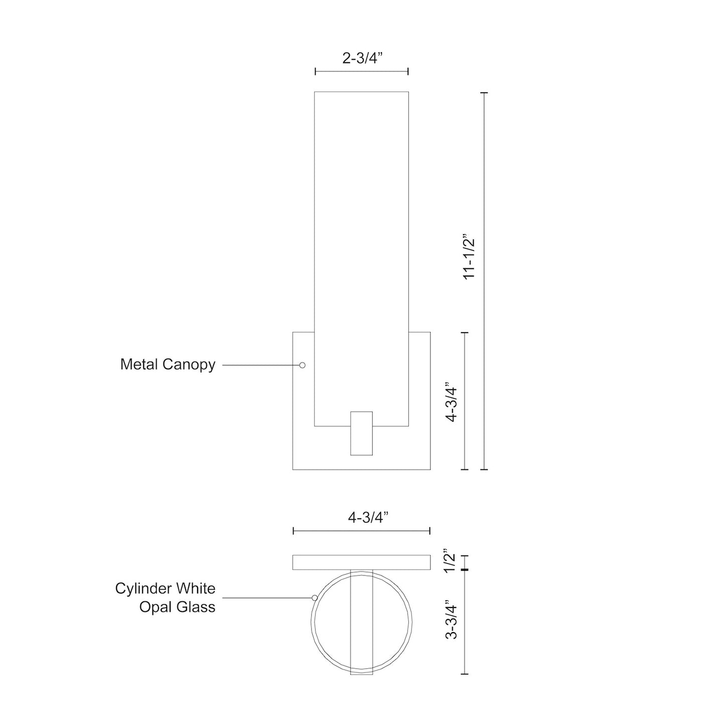 Elizabeth 12-in Wall Sconce