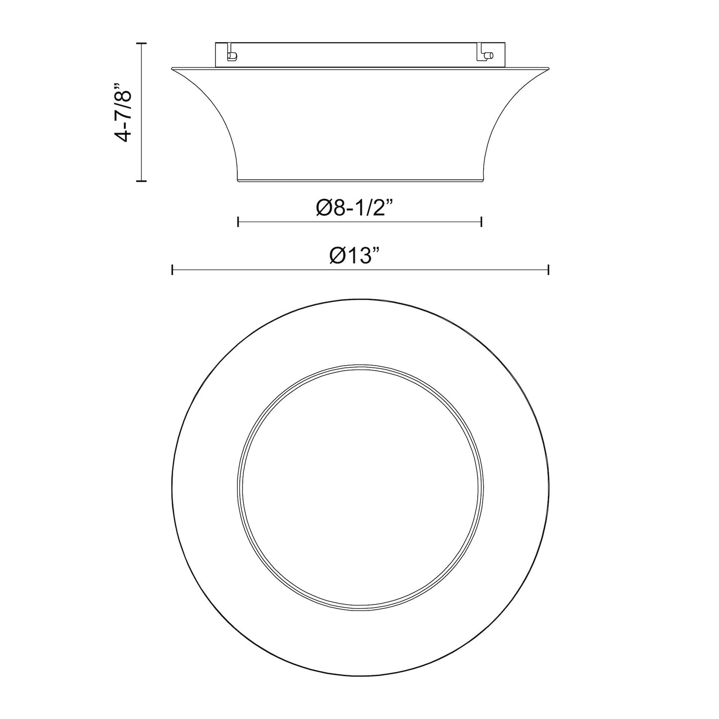 Emiko 12-in Flush Mount