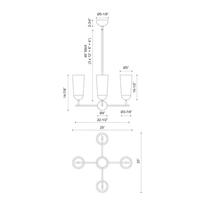 Emil 25-in Chandelier