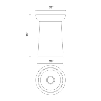 Emil 7-in Flush Mount