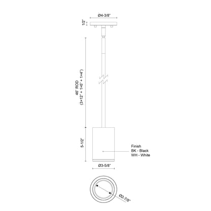 Nordic 5-in (3-in Dia.) Exterior Pendant