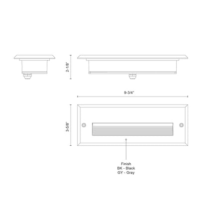 Newport 10-in Exterior Wall/Step Light