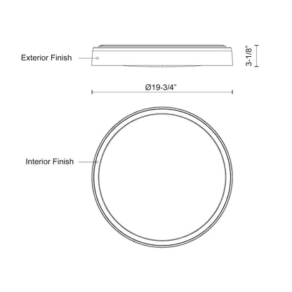 Essex 20-in Flush Mount