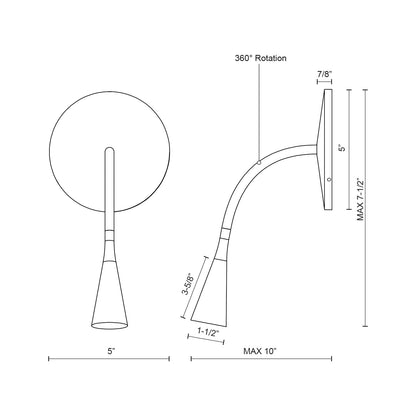 Eton 5-in Wall Sconce