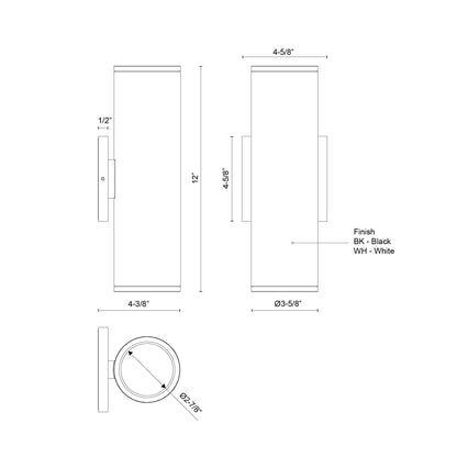 Nordic 12-in (3-in Dia.) Exterior Wall