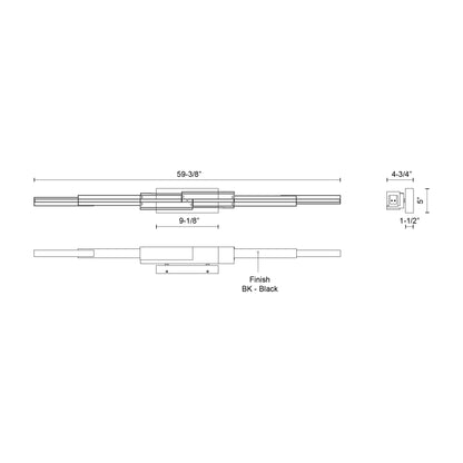 Enzo 60-in Exterior Wall Sconce