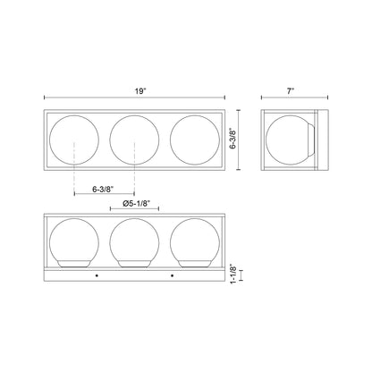 Amelia 19-in Exterior Wall Sconce