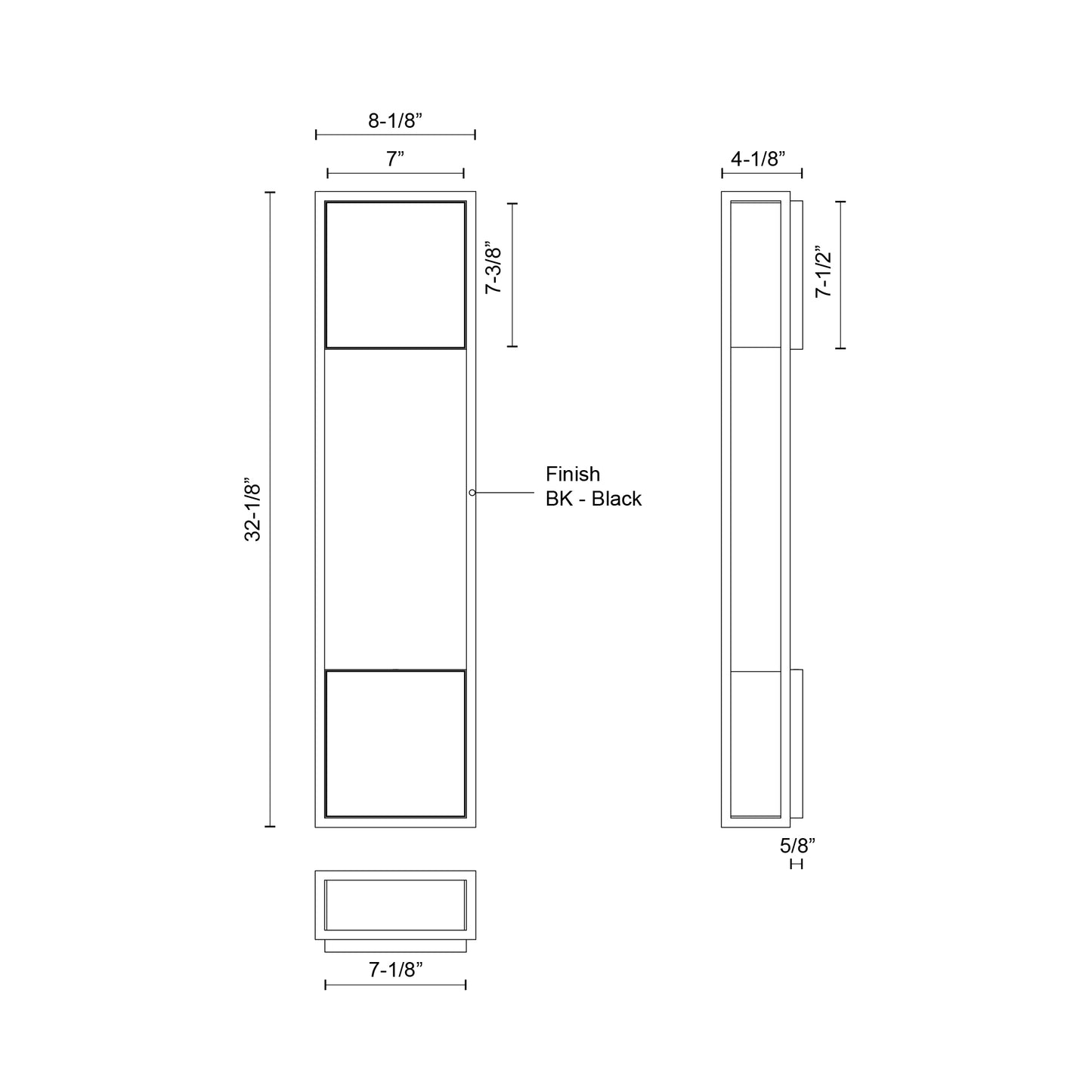 Vail 32-in Exterior Wall Sconce