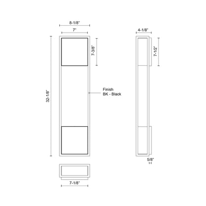 Vail 32-in Exterior Wall Sconce