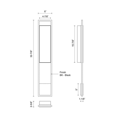 Aspen 33-in Exterior Wall Sconce