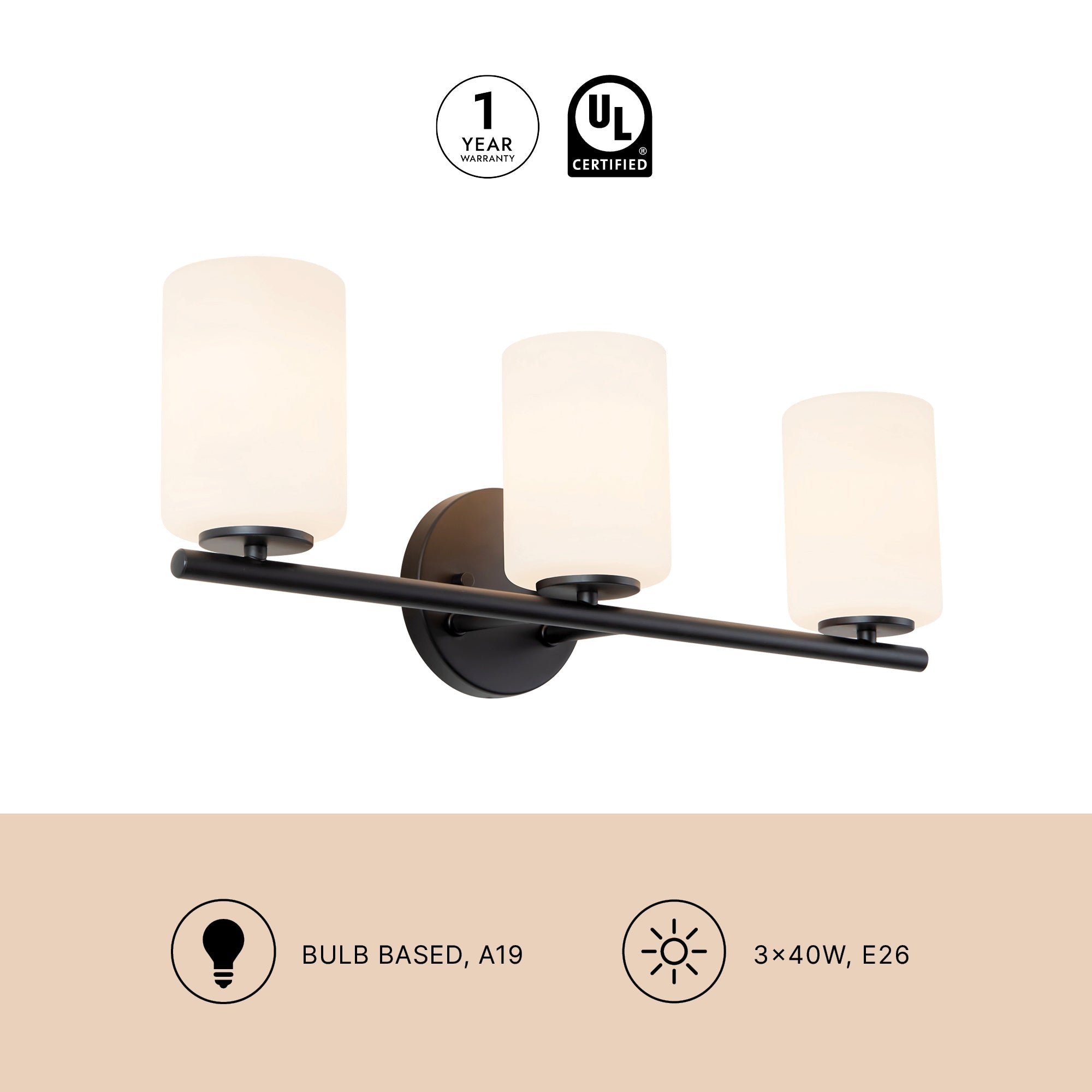 Ezra 22-in Vanity Light – Kuzco Lighting