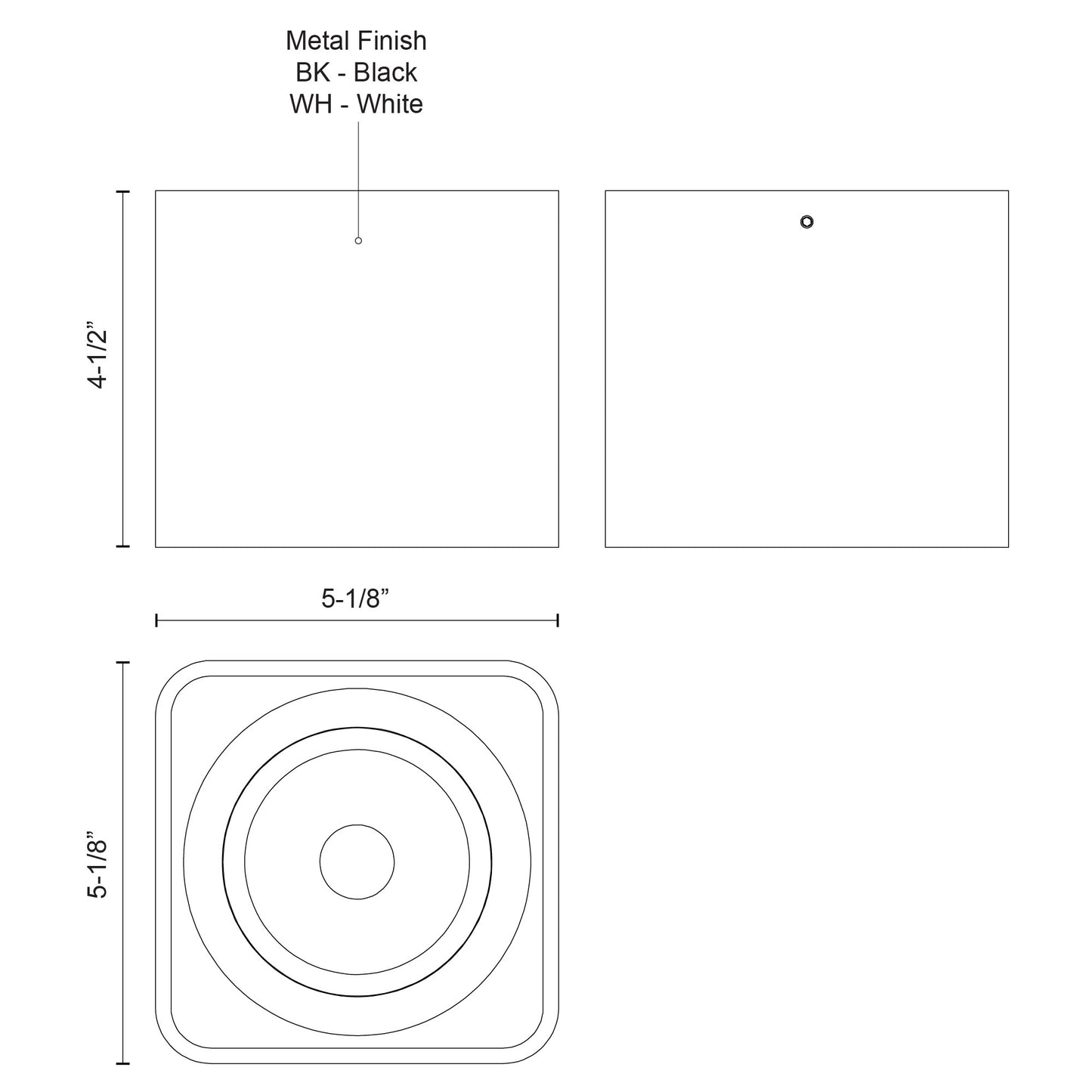 Falco 5-in Flush Mount