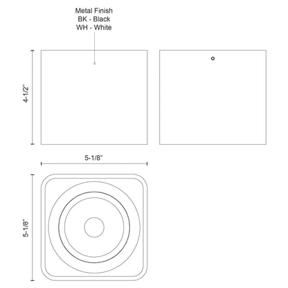 Falco 5-in Flush Mount