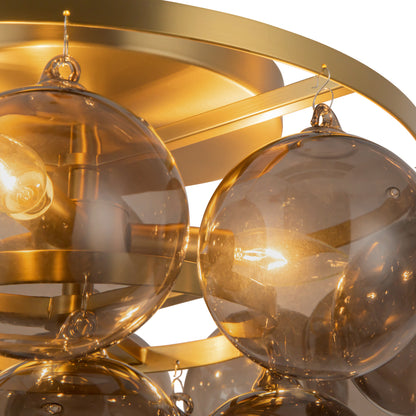 Faye 18-in Semi-Flush Mount