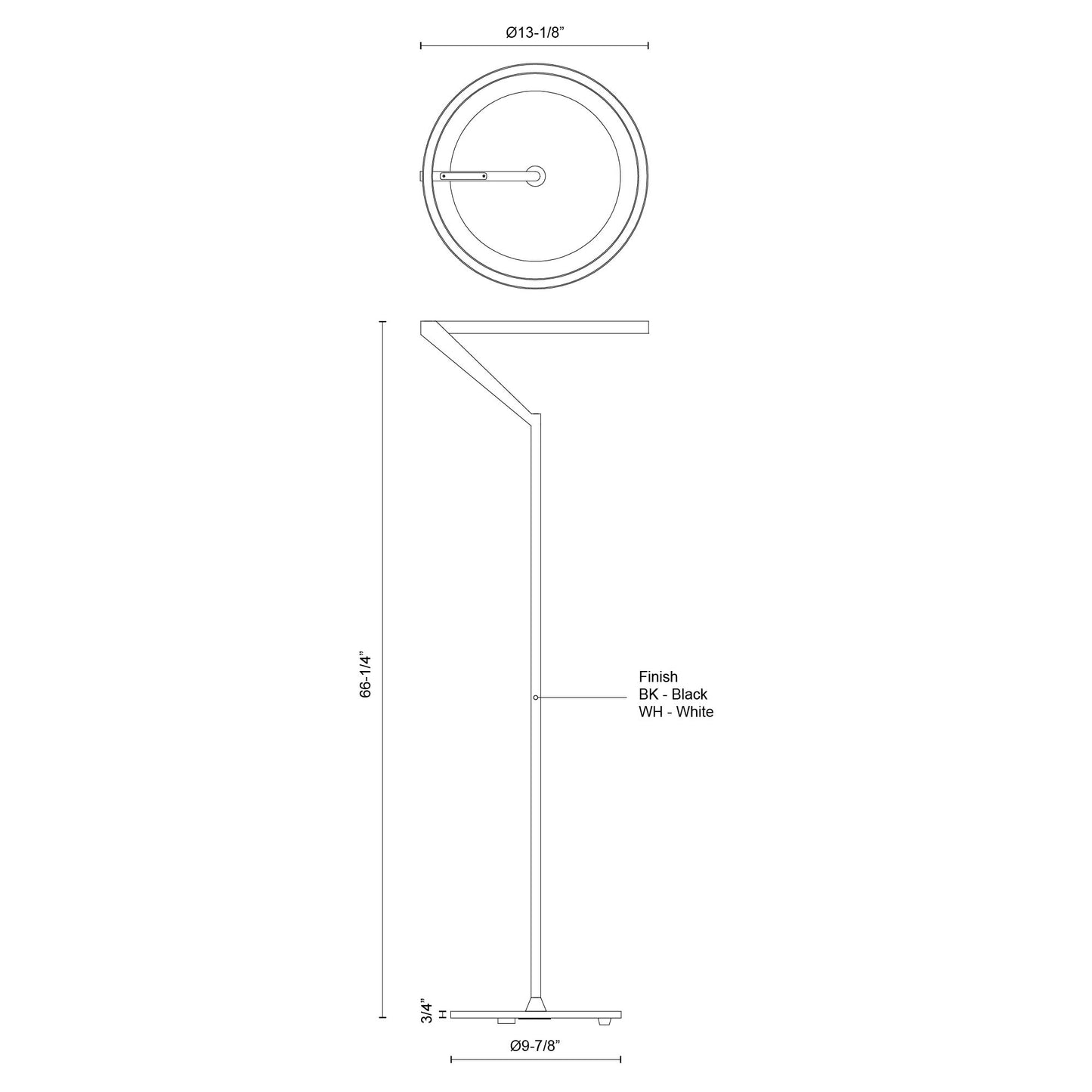 Roda 66-in Floor Lamp