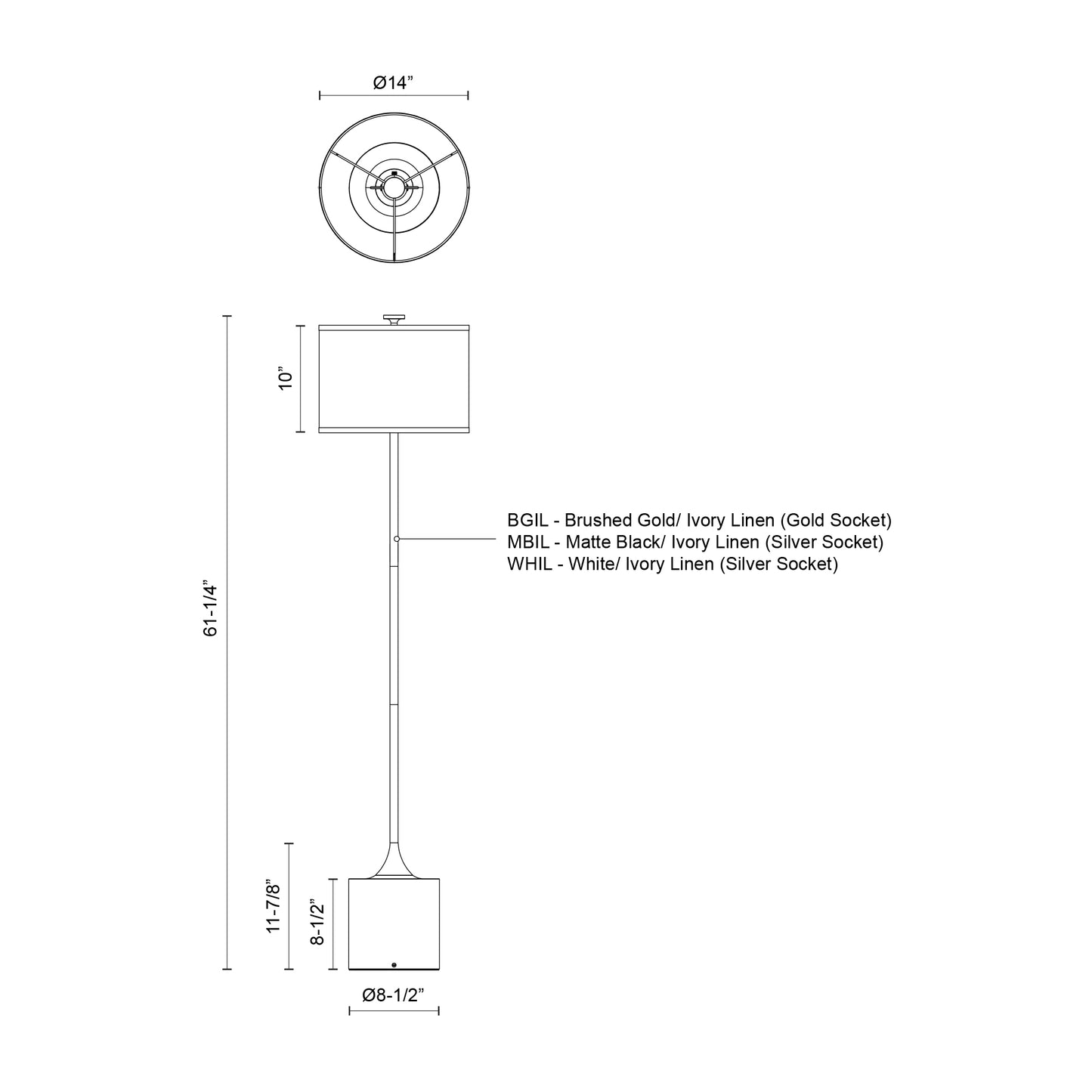 Issa 61-in Floor Lamp