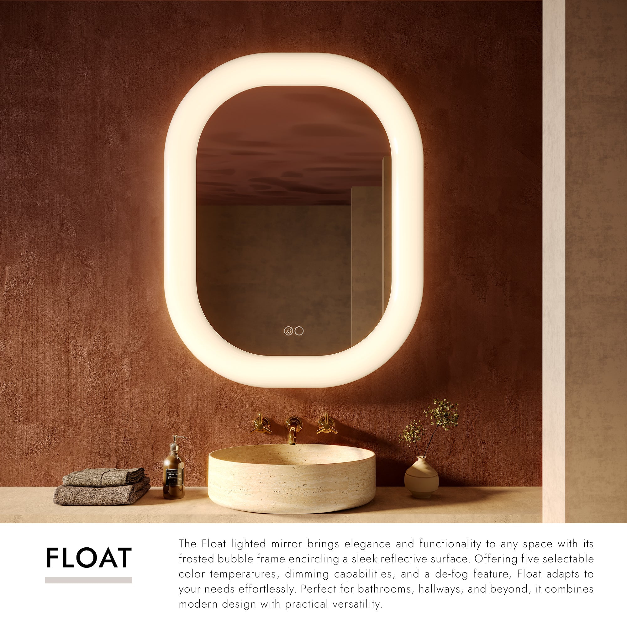 Float 37-in Vanity Mirror – Kuzco Lighting Float 37-in Vanity Mirror – Kuzco Lighting