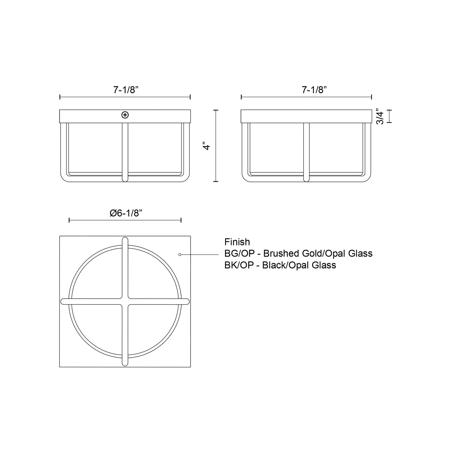 Regalo 7-in Flush Mount